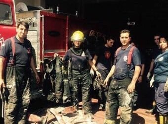 La Matanza: Se incendió una fábrica de zapatos.