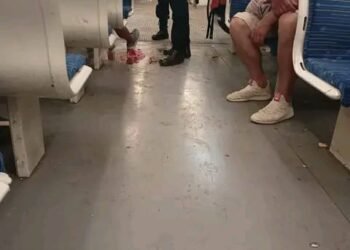 TREN SAN MARTIN: A LAS PIÑAS ARRIBA DE LA FORMACION.