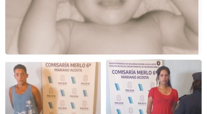 MERLO: MATARON A UNA BEBA DE DOS AÑOS SU MADRE Y LA PAREJA ESTÁN DETENIDOS .