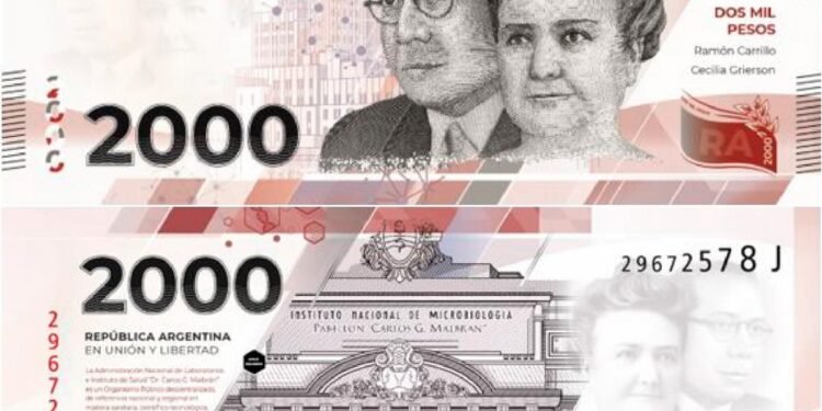 SE VIENE EL NUEVO  BILLETE DE $ 2.000  PESOS.