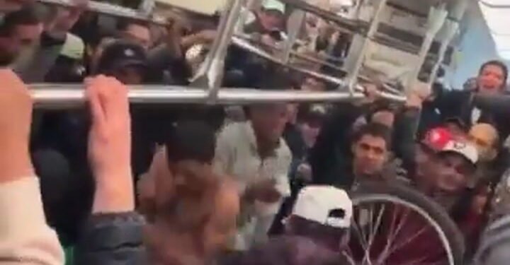 PELEAS EN LA LINEA SAN MARTIN , ALGO DE TODOS LOS DIAS.