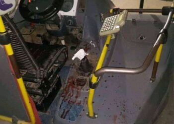 EN EL DIA DEL COLECTIVERO , CHOFER DE LA 391  LE CORTARON LOS DEDOS .