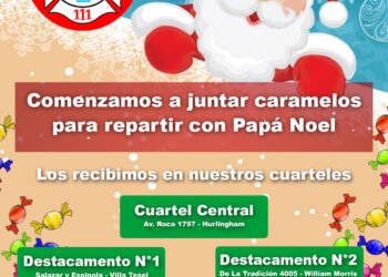 BOMBEROS DE HURLINGHAM: PODES ACERCARTE CUANDO QUIERAS A NUESTROS CUARTELES PARA DONAR CARAMELOS.