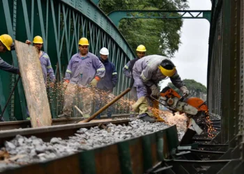 TREN SAN MARTIN LIMITADO ESTE FIN DE SEMANA .