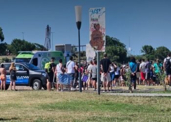 Un masculino  murió  ahogado en la costa de Vicente López.