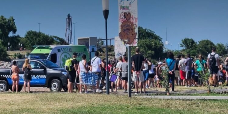 Un masculino  murió  ahogado en la costa de Vicente López.
