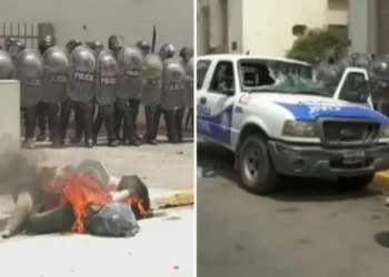 ULTIMO MOMENTO MORENO: Protestas por el crimen del delivery terminaron en incidentes y detenidos.