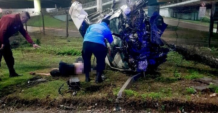 Impresionante accidente en Avenida  General Paz.