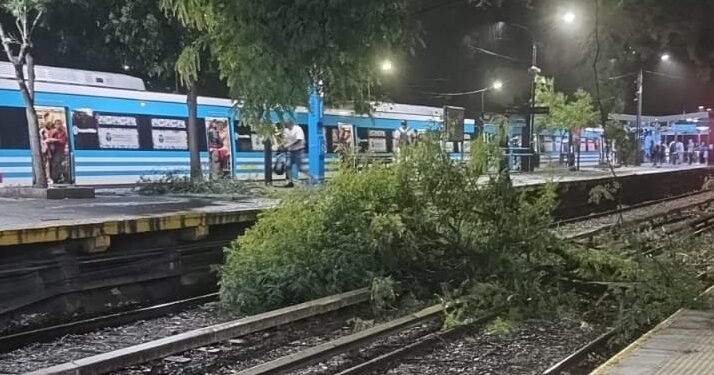 Temporal en el AMBA: Trenes con demoras y servicios reducidos,  varios vecinos sin luz .