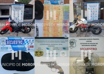 Once detenidos en Morón, Haedo y Castelar tras un gran operativo antimotochorros.