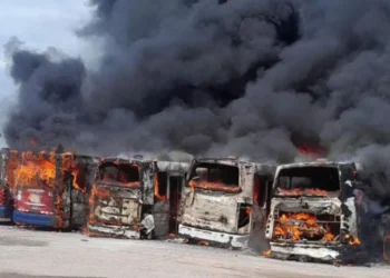 AHORA INCENDIO EN LA LINEA 216 SAT .