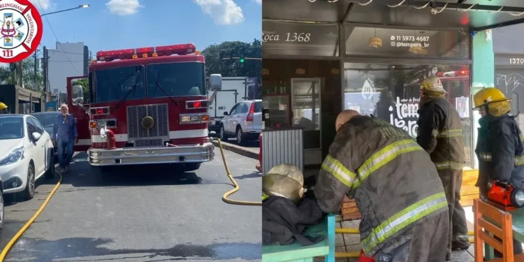 HURLINGHAM : SE PRENDIO FUEGO UN COMERCIO DE COMIDAS RAPIDAS .