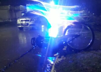 JOSE C PAZ:  Nuevo siniestro vial en Juan B. Justo: un ciclista fue atropellado y arrastrado 50 metros .