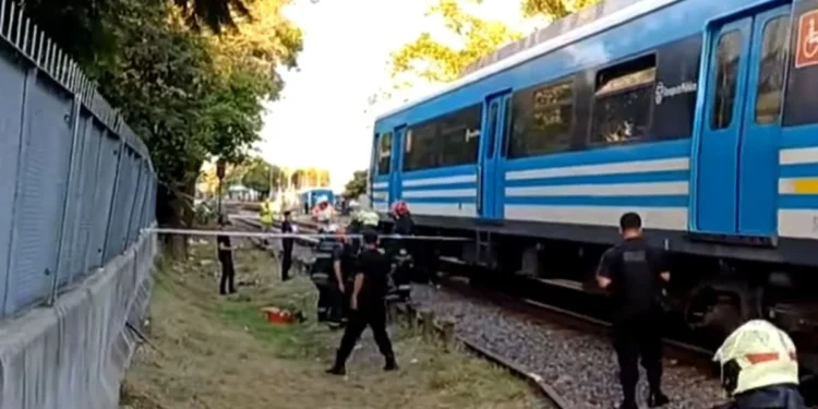 Servicio limitado del tren Sarmiento por un accidente en Villa Luro.