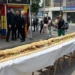 CAOS EN AVELLANEDA: SAQUEARON UN SÁNDWICH GIGANTE DE MATAMBRE A LA PIZZA.