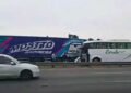 CAMPANA: UN COLECTIVO SE INCRUSTÓ EN UN CAMIÓN DE MILAGRO NO HAY HERIDOS DE GRAVEDAD .