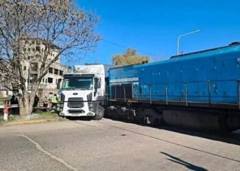 Un tren de la línea Roca chocó contra un camión detenido sobre las vías en Cañuelas.