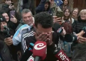 Lionel Scaloni regresó a Pujato y fue recibido por una multitud tras el Mundial.