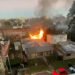 Incendio en Belén de Escobar: trabajan Bomberos cerca del Colegio preuniversitario Cereijo