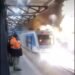 Se incendió una formación de la línea Mitre.