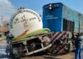 Un tren embistió a un camión en Maquinista Savio: no hubo heridos