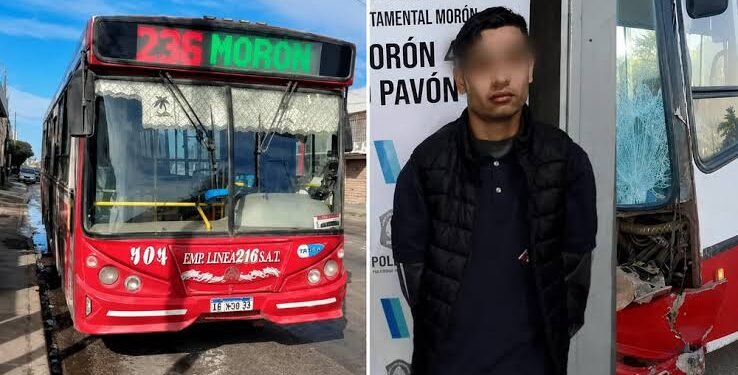 Hombre robó un colectivo de la Empresa 216 en Merlo y terminó detenido en Morón